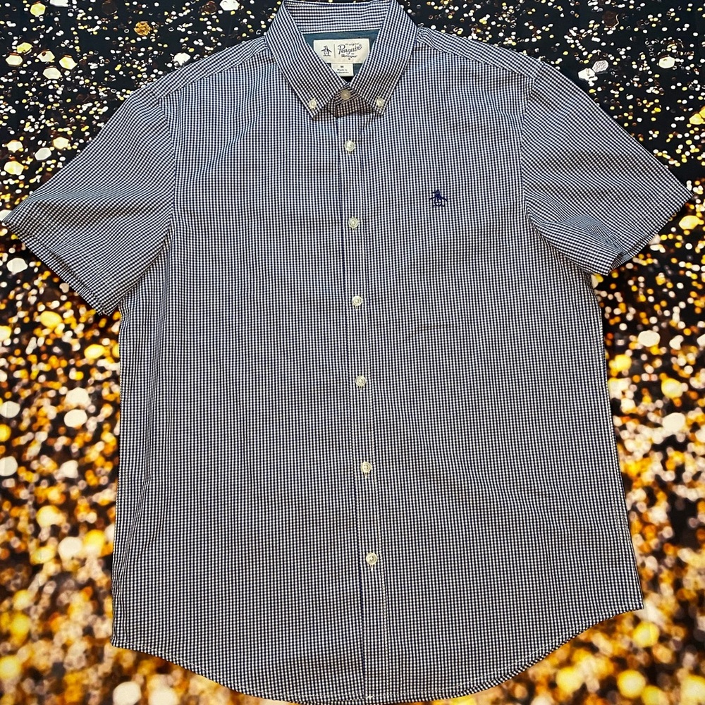 Penguin Short Sleeves Men Shirt Sz M